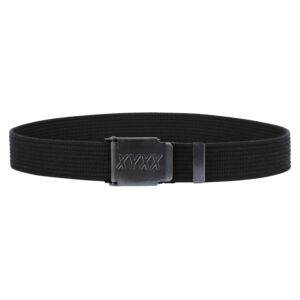 Mens Black Belt with Metal Buckle from XYXX - Available in 4 Sizes 85cm 95cm 105cm 115cm circle
