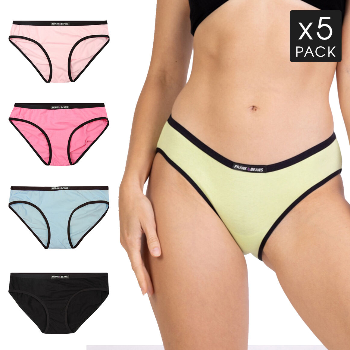 4X PACK LADIES Underwear Mixed Styles - Frank and Beans Womens A20 $39.56 -  PicClick AU