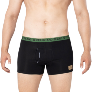 Frank and Beans Underwear Mens Cotton Boxer Briefs S M L XL XXL - Black Green Midnight Men Front
